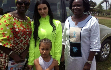 The visit of Kim Kardashian in Masulita